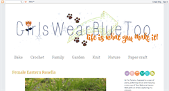 Desktop Screenshot of girlswearbluetoo.com