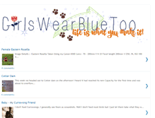 Tablet Screenshot of girlswearbluetoo.com